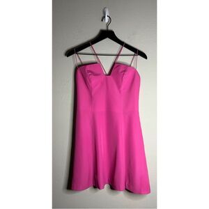 Keepsake The Label Hot Pink Strappy Back Mini Dress